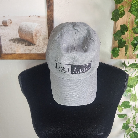 Port Authority Other - Lance Aviation Gray Velcro Baseball Hat